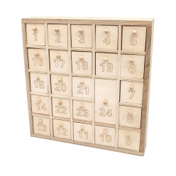 calendrier de l avent en bois 259 x 259 x 45 cm