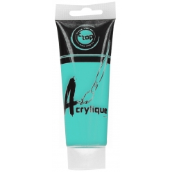 peinture acrylique mate turquoise 75 ml