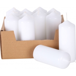 bougies blanches o40 h 110 mm 12 pieces