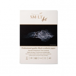 bloc sm lt a4 beaux arts yupo noir 10 feuilles 155 gm