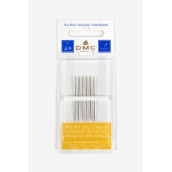 aiguilles point de croix taille 24  6 pieces