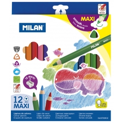 crayons de couleur maxi triangulaires 12 pieces taille crayons