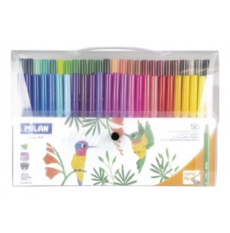 feutres pointe conique 50 pieces