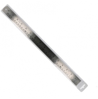 reglet 40 cm en acier inoxydable