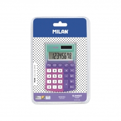 calculatrice 8 chiffres pocket sunset lilas  rose