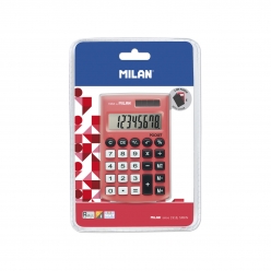 calculatrice pocket rouge 8 chiffres avec etui
