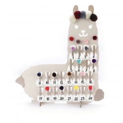 calendrier de l avent lama 37 cm