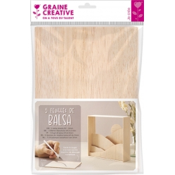 planche de balsa pour maquette en bois a4 5 pieces