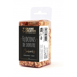 flocon de dorure feuille cuivre 1 g