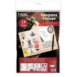 tampons vintage 54 pieces