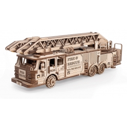 maquette 3d en bois puzzle camion de pompier