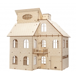 maquette 3d en bois puzzle maison de poupee