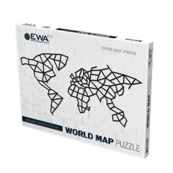 puzzle deco minimaliste map monde