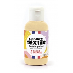 peinture textile beige 50 ml