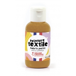 peinture textile caramel 50 ml