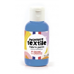 peinture textile cyan 50 ml