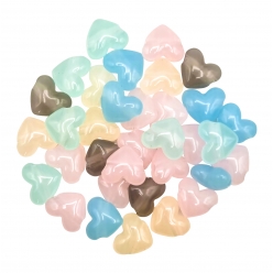 perles coeur pour enfant pastel 17 cm 40 g