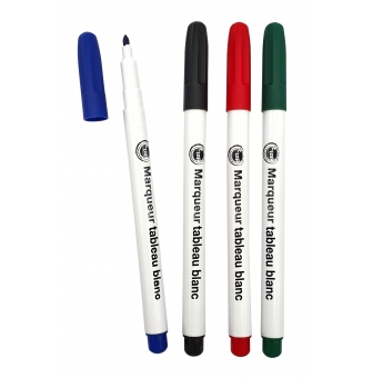 marqueurs tableau blanc effacable pointe fine 4 pieces