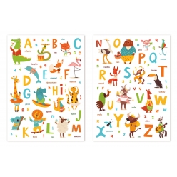 gommettes abecedaire animaux 08 a 57 cm 130 pieces