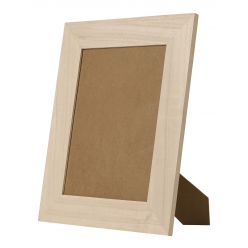 cadre photo vitre en bois 26 x 32 cm