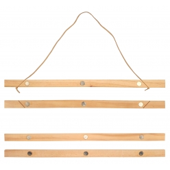 porte affiche aimante en bois naturel 41 cm