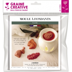 moule 4 fondants a bougie foret