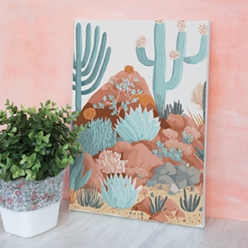 peinture au numero 20x30cm cactus