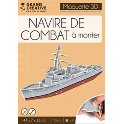 maquette 3d mousse navire de combat