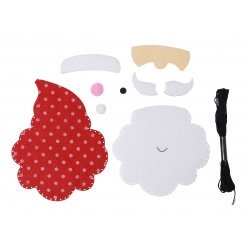 kit porte couverts de noel en feutrine a creer 14 x 18 cm 2 pieces