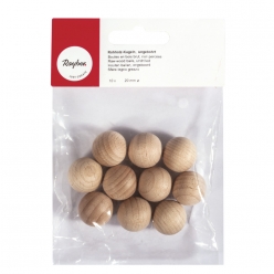 boules en bois brut non percees 20mm