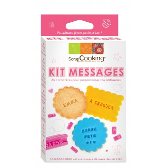 kit messages pour biscuit a tamponner