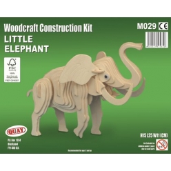 maquette en bois elephant