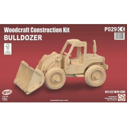 maquette en bois bulldozer
