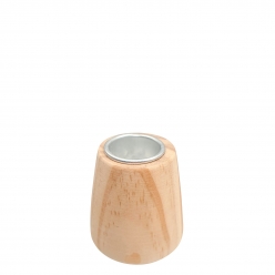 bougeoir en bois 5 x 5 cm