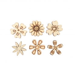embellissements bois fleurs 17 a 2 cm 30 pieces