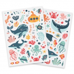 gommettes monde sous marin 03 a 75 cm 128 pieces