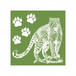 pochoir a serigraphie silkscreen animaux 15 cm