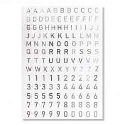 stickers chiffres et alphabet transparents argentes 137 pieces
