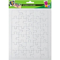 Puzzles de 30 pièces à décorer 20x13 cm 10 pièces