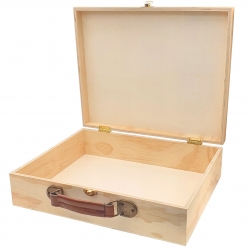 valisette en bois 33 x 9 x 27 cm