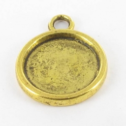 medaillon en metal rond modele intermediaire bronze