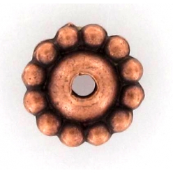 perle metal soucoupe o 8 mm argente lot de 10