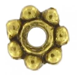 perle rondelle intercalaire metal o4mm cuivre lot de 10