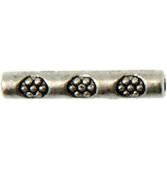 perle metal tube o3 mm argente