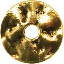 Anneau donut métal 23 mm Argenté (10 pièces)
