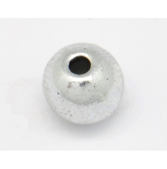 perle metal ronde o 7 mm argente
