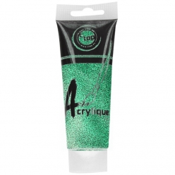 peinture acrylique pailletee vert 75 ml