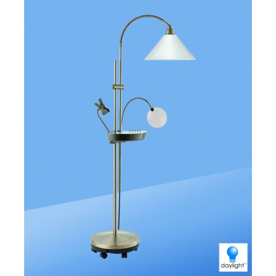 lampe prestige daylight sur pied a roulette antique