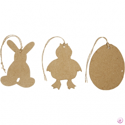 decorations de paques a suspendre 23pc