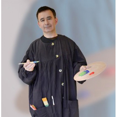 blouse de peinture corot modele homme noire
